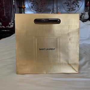 Saint Laurent Gold Gift bag